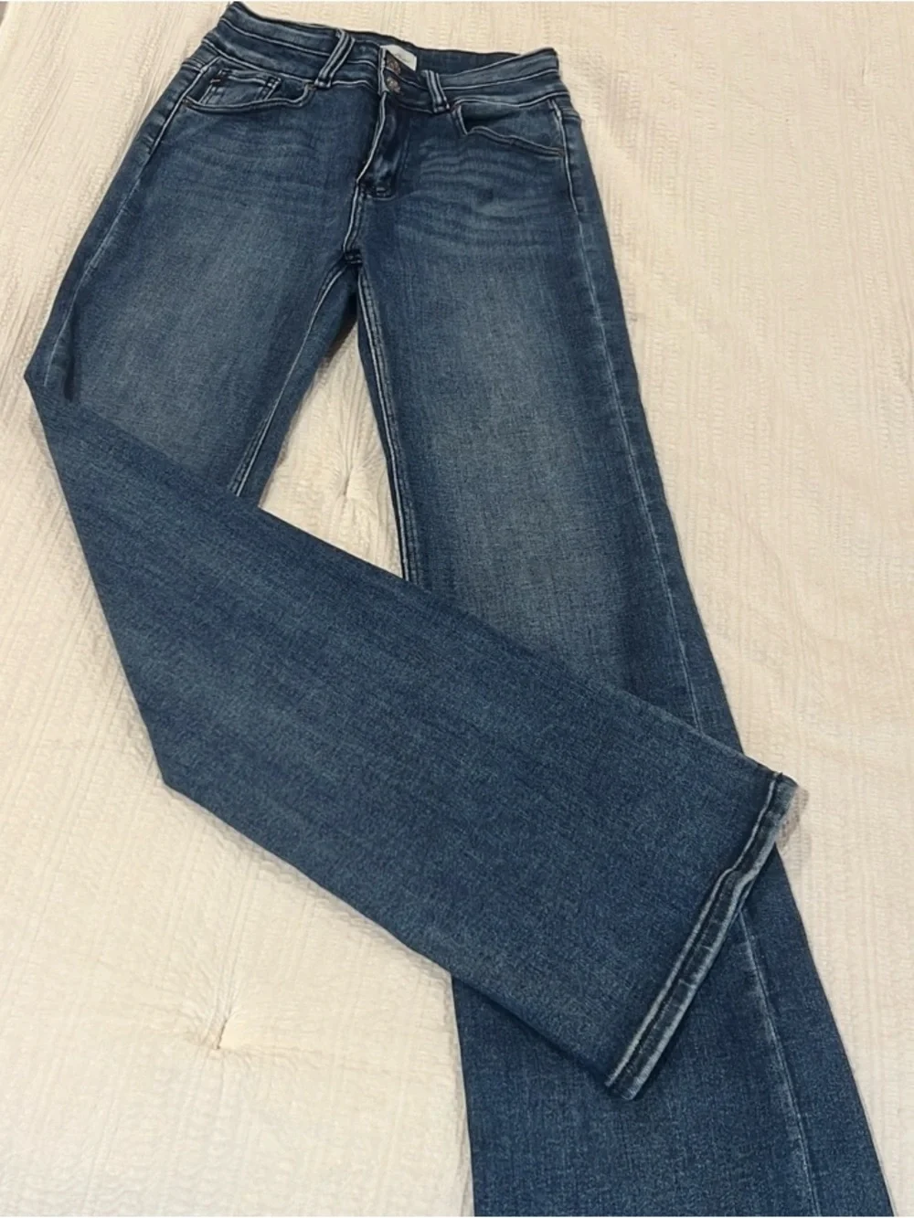 J. Crew Dark Blue Wide-Leg Jeans